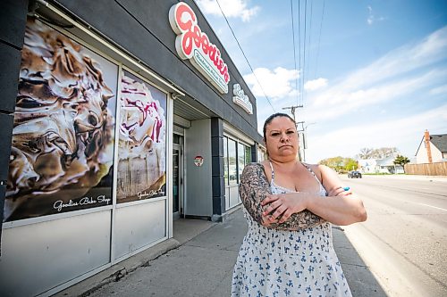 MIKAELA MACKENZIE / FREE PRESS
	
Linda Peters, owner of Goodies Bake Shop, on Friday, May 22, 2026. Theyնe been without water for two days and counting owing to a water main break, and it's causing significant issues for the bakery.

For Malak story.
Free Press 2026