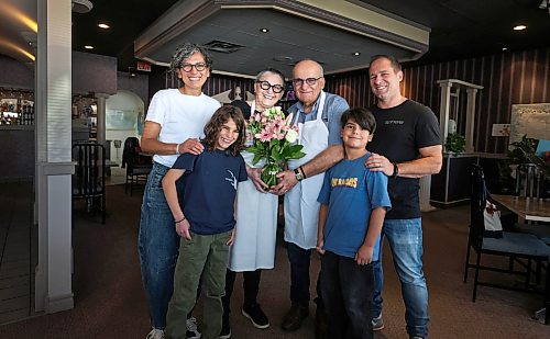 Ruth Bonneville  Free Press

BIZ - Pappas closing after 50 years

Photo of Maria Papasotiria taking a phone order on their last day of business Friday.  

After 50 yrs serving their community on  3318 Roblin Blvd,  Bob and Maria Papasotiria ,owners of Pappas, Greek Food are retiring and closing their restaurant.

Story by Aaron

May 22nd,, 2026
