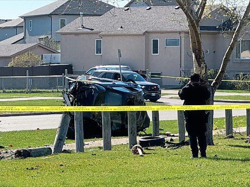 CHAD SCARSBROOK / FREE PRESS
May 24, 2026
A man was airlifted to hospital after a single-vehicle rollover at Redonda Street and Victoria Avenue E. shortly before 2 a.m. Sunday.