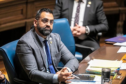 MIKAELA MACKENZIE / FREE PRESS
PC leader Obby Khan during question period at the Manitoba Legislature on Thursday, April 9, 2026.
For Chris story.
Free Press 2026