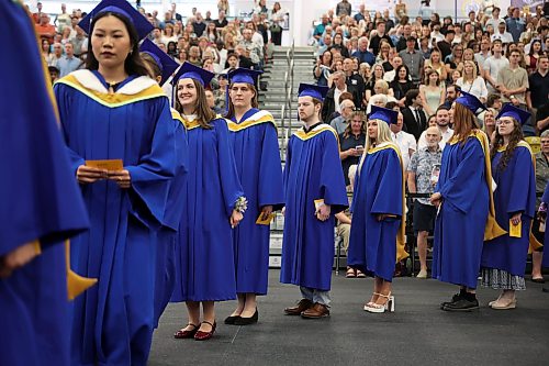 28052026
Graduates enter Brandon University’s Healthy Living Centre during the processional at BU’s 2026 Convocation for the Faculty of Science and the School of Music on Thursday morning. 
(Tim Smith/The Brandon Sun)