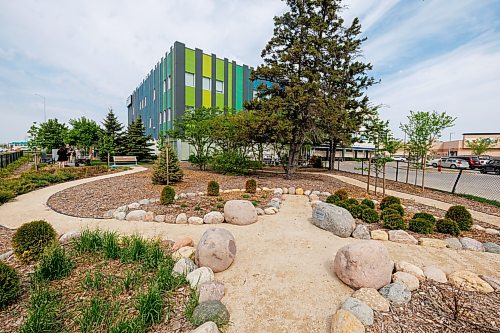 MIKE DEAL / FREE PRESS
The ACCESS Fort Garry Therapeutic Garden just before its grand opening ceremony at 135 Plaza Drive Friday. 
Standup
260529 - Friday, May 29, 2026.