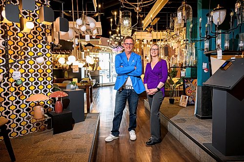 Mike Sudoma/Free Press
Robinson Lighting Co-Owners Leigh (left) and Brett Robinson (right) 
May 29, 2026


