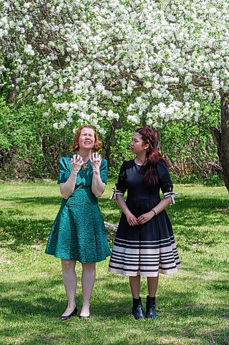 MIKE DEAL / FREE PRESS
Mallory James (left) as Rosalind and Honey Pham (right) as Celia.
Shakespeare in the Ruins production of As You Like It from June 4 to July 5 at the Trappist Monastery Provincial Heritage Park.
Reporter: Ben Waldman
260528 - Thursday, May 28, 2026.