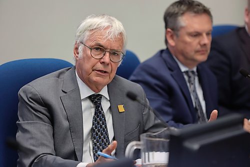 Brandon Coun. Barry Cullen (Ward 3) speaks at the June 1 council meeting. (Alex Lambert/The Brandon Sun)