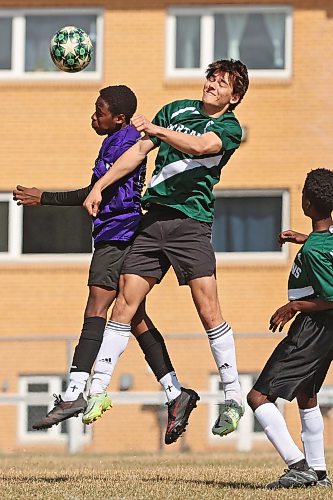 Emytt Pearce captained the Neelin Spartans boys soccer team this year. (Tim Smith/The Brandon Sun)