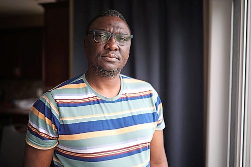 05062026
Hosteen Bungon, President of the United Nigerians Brandon Association, at his home in the city on Friday.
(Tim Smith/The Brandon Sun)