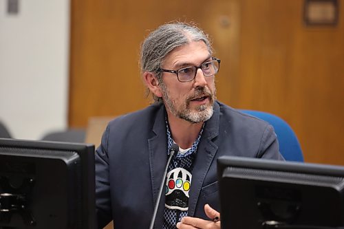 Brandon Coun. Kris Desjarlais (Ward 2) speaks at the June 1 council meeting. The outgoing councillor says he is confident the new policy will be finalized. (Alex Lambert/The Brandon Sun)