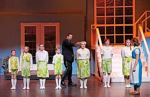 Members of Mecca Productions' 2023 presentation of "The Sound of Music" run through a dress rehearsal at the Western Manitoba Centennial Auditorium. (Tim Smith/The Brandon Sun files)