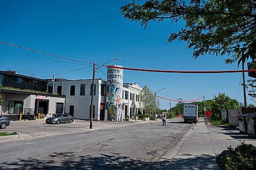 Laura Proctor / Free Press
The south end of Mowat Avenue in Toronto’s Liberty Village neighbourhood is pictured on June 3, 2026. Liberty Street Blooms opened its doors there in December 2025, and owner Katherine Lannin is unsure of how the World Cup will impact her flower shop.