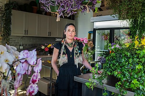 Laura Proctor / Free Press
Katherine Lannin, owner of Liberty Street Blooms, is pictured inside her flower shop in Toronto’s Liberty Village neighbourhood on June 3, 2026. The business opened up in December 2025, and Lannin is unsure of how the World Cup will impact it.