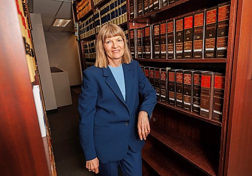 MIKE DEAL / FREE PRESS
Bernice Bowley of Fillmore Riley LLP is the chair of the litigation practice and is widely regarded as one of the top female litigators in Canada. 
Reporter: Aaron Epp
260603 - Wednesday, June 03, 2026.