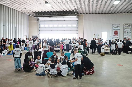 12062026
Participants break for lunch during Colony Safety Day at Rolling Acres Hutterite Colony near Eden, Manitoba on Friday. (Tim Smith/The Brandon Sun)