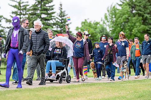 Mike Sudoma/Free Press
Hundreds of Manitobans hold signs and take part in Winkler Manitobas first official Pride March Saturday afternoon 
June 13, 2026


