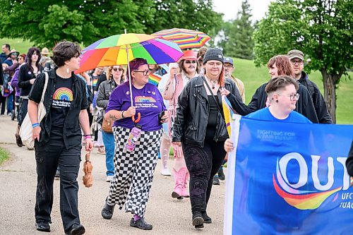 Mike Sudoma/Free Press
Hundreds of Manitobans hold signs and take part in Winkler Manitobas first official Pride March Saturday afternoon 
June 13, 2026


