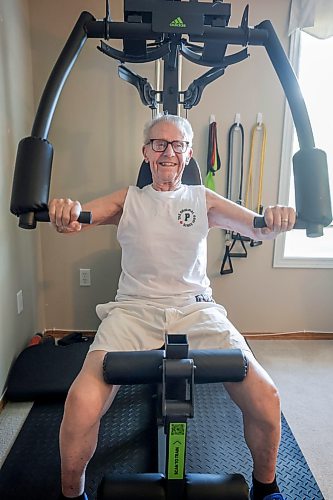 Ruth Bonneville / Free Press
Intersection Father’s Day Feature 91-year-old - Ray Elliott
When: by June 17, this is for the Saturday June 20 Intersection
Photo of 91-year-old - Ray Elliott on his gym equipment doing a chest press which he trains on everyday since his marathon running years.
This is a piece on Ray, 91, who used to run the marathon every Father’s Day and remains physically active in his 90s. He jogs, bikes, golfs and recently set a provincial weightlifting record for his age group.
Reporter: Dave Sanderson
June 16, 2026