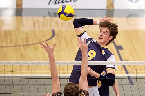 Riley Brunet and the Brandon University Bobcats will open the 2026-27 Canada West men's volleyball regular season at UBC Okanagan on Oct. 23. (Tim Smith/The Brandon Sun)