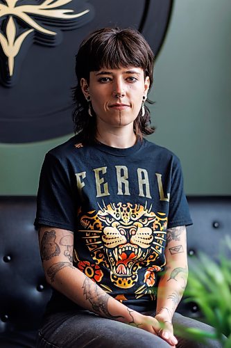 MIKE DEAL / FREE PRESS
Justine Proulx at the Black Thistle Tattoo parlour (853 Henderson Hwy) where she works.
Justine Proulx's clients are bringing her a lot of AI-generated art for tattoo proposals, and some of them are being made in "Justine Proulx" style. 
Some prospective clients are feeding the artist's work into AI tools like ChatGPT or Gemini to create versions of tattoos in Proulx's woodlands style; the artist is having none of it. 
Reporter: Ben Waldman
260623 - Tuesday, June 23, 2026.