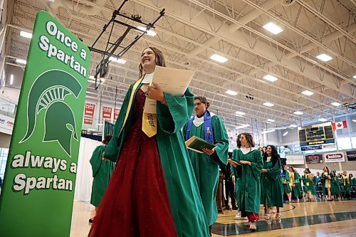 24062026
Graduates take part in the recessional at the end of École Secondaire Neelin High School’s 2026 convocation at the Brandon University Healthy Living Centre on Wednesday.
(Tim Smith/The Brandon Sun)