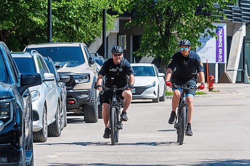 MIKE DEAL / FREE PRESS
A handful of the twenty-five WPS officers that have completed specialized bicycle patrol training were on hand Thursday morning on Waterfront Drive for a show-and-tell of their new e-bikes and the launch of a modernized Bicycle Patrol Program.
Reporter: Erik Pindera
260625 - Thursday, June 25, 2026.