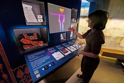 MIKE DEAL / FREE PRESS
Curator, Isabelle Masson, talks about the newly installed exhibit, Palestine Uprooted: Nakba Past and Present, at the CMHR.
Reporter: Eva Wasney
260626 - Friday, June 26, 2026.
