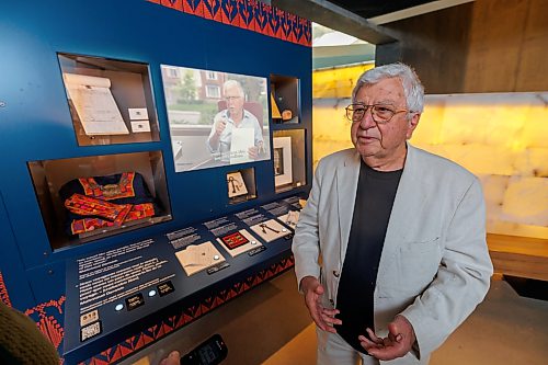 MIKE DEAL / FREE PRESS
Fouad Sahyoun talks about being a part of the newly installed exhibit, Palestine Uprooted: Nakba Past and Present, at the CMHR.
Reporter: Eva Wasney
260626 - Friday, June 26, 2026.