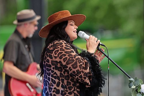 26062026
Canadian country and Americana singer Jade Turner warms up the crowd while performing with her band on the main stage during Dauphin’s Countryfest 2026 on Friday evening.
(Tim Smith/The Brandon Sun)