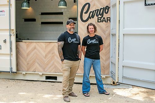 BROOK JONES/FREE PRESS
Cory Bartell (left) and Jennifer Mathieson, partners of a Cargo Bar at Southwood Circle, are pictured at their newest location at the corner of Sidney Smith Street and Markham Road in Winnipeg, Man., Monday, June 29, 2026.