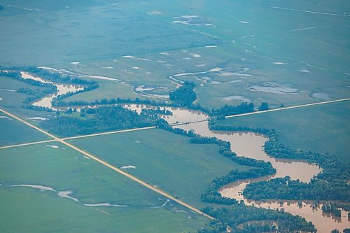 MIKE DEAL / FREE PRESS
A washed out road between Swan River, MB, and Winnipeg, MB.
Manitoba Premier Wab Kinew flew to Dauphin, MB and Swan River, MB on Thursday to get a first hand look at some of the flood damage and to meet with officials and victims who are still in the midst of dealing with the situation.
260702 - Thursday, July 02, 2026.