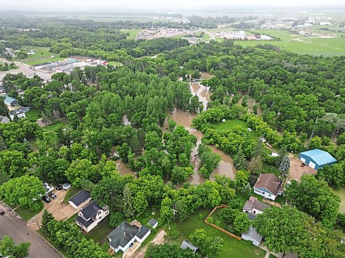 02072026
Flooding in is seen along the Vermillion river at the Vermillion Park Campground on Thursday, after heavy rains inundated Dauphin earlier in the week.
(Tim Smith/The Brandon Sun)