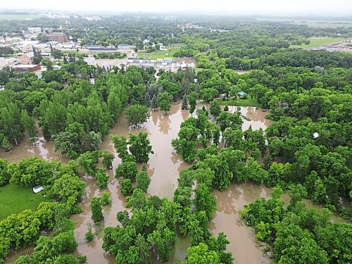 02072026
Flooding in is seen along the Vermillion river at the Vermillion Park Campground on Thursday, after heavy rains inundated Dauphin earlier in the week.
(Tim Smith/The Brandon Sun)