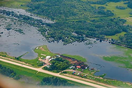 MIKE DEAL / FREE PRESS
Some farmland northwest of Winnipeg on the way to Dauphin, MB
Manitoba Premier Wab Kinew flew to Dauphin, MB and Swan River, MB on Thursday to get a first hand look at some of the flood damage and to meet with officials and victims who are still in the midst of dealing with the situation.
260702 - Thursday, July 02, 2026.