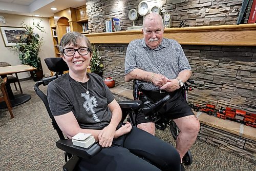 JOHN WOODS / FREE PRESS
Joelle Robinson and Terry Hopkinson, residents at Shaftesbury Park, are organizing a private agency to cover homecare and are photographed at the retirement home Monday, July 14, 2026. 

reporter: nicole