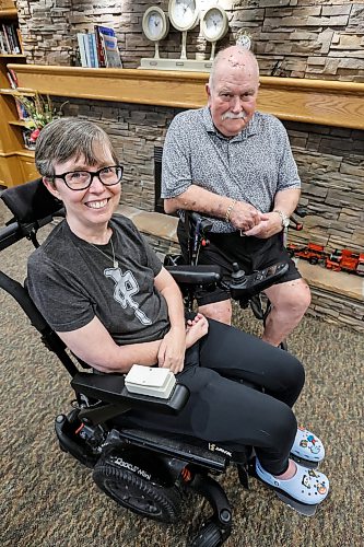 JOHN WOODS / FREE PRESS
Joelle Robinson and Terry Hopkinson, residents at Shaftesbury Park, are organizing a private agency to cover homecare and are photographed at the retirement home Monday, July 14, 2026. 

reporter: nicole