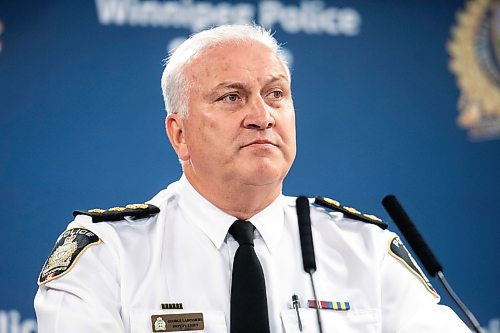MIKAELA MACKENZIE / FREE PRESS
Winnipeg Police Service deputy chief George Labossiere speaks to the media about a police shooting on Tuesday, July 14, 2026.
For Scott story.
Free Press 2026