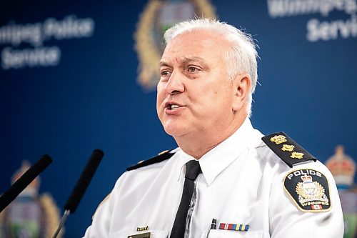 MIKAELA MACKENZIE / FREE PRESS
Winnipeg Police Service deputy chief George Labossiere speaks to the media about a police shooting on Tuesday, July 14, 2026.
For Scott story.
Free Press 2026