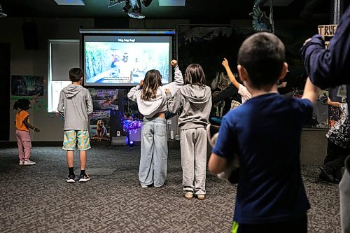 MIKAELA MACKENZIE / FREE PRESS
	
Kids dance to a faith-based song at the Inner City Youth Alive vacation bible school day camp on Thursday, July 16, 2026. 

For Zoe story.
Free Press 2026