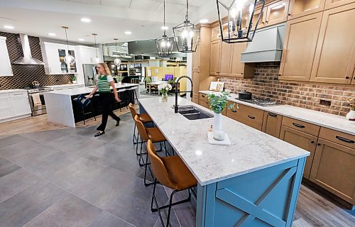 MIKE DEAL / FREE PRESS
Made in Manitoba
An area of the headquarters, DesignQ, where folks who purchase a Qualico home can pick out design choices and fixtures for their home.
Qualico Developments is marking its 75th anniversary this year, it’s grown from three people in Winnipeg to more than 2,700 employees across Western Canada and Texas, with revenue in the billions.
Reporter: Aaron Epp
260715 - Wednesday, July 15, 2026.