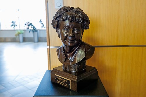 MIKE DEAL / FREE PRESS
Made in Manitoba
busts — one each of company founders David and Catherine Friesen.
Qualico Developments is marking its 75th anniversary this year, it’s grown from three people in Winnipeg to more than 2,700 employees across Western Canada and Texas, with revenue in the billions.
Reporter: Aaron Epp
260715 - Wednesday, July 15, 2026.