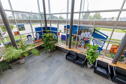 MIKE DEAL / FREE PRESS
Made in Manitoba
A 75th anniversary window display in the office lobby.
Qualico Developments is marking its 75th anniversary this year, it’s grown from three people in Winnipeg to more than 2,700 employees across Western Canada and Texas, with revenue in the billions.
Reporter: Aaron Epp
260715 - Wednesday, July 15, 2026.