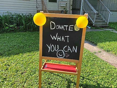 Zoe Pierce / Free Press
More than 300 lemonade stands will be set up across the province this summer as part of Lemonade Stands for Hope initiative.