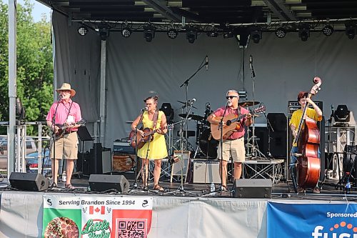 Wheat City Jug entertains the audience during the fourth annual festival at the Rideau Park on Sunday evening. (Abiola Odutola/The Brandon Sun)