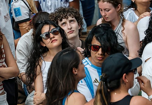 JOHN WOODS / FREE PRESS
Soccer fans react to the World Cup game during a community viewing at True North Square Sunday, July 19, 2026.
reporter: morgan