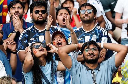 JOHN WOODS / FREE PRESS
Soccer fans react to the World Cup game during a community viewing at True North Square Sunday, July 19, 2026.
reporter: morgan