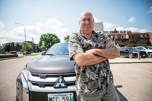 MIKAELA MACKENZIE / FREE PRESS
Harvey Tschetter, whose catalytic converter got stolen two days after he purchased his vehicle, with the repaired automobile on Monday, July 20, 2026.
For front & centre story.
Free Press 2026