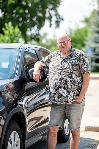 MIKAELA MACKENZIE / FREE PRESS
Harvey Tschetter, whose catalytic converter got stolen two days after he purchased his vehicle, with the repaired automobile on Monday, July 20, 2026.
For front & centre story.
Free Press 2026