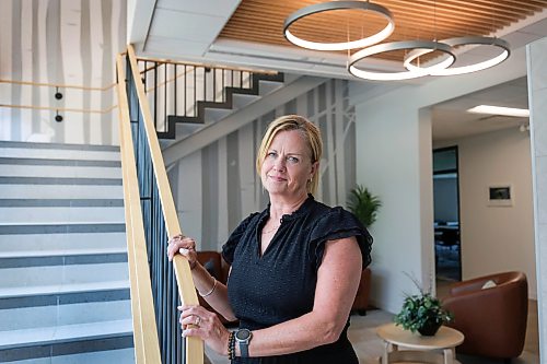 Ruth Bonneville / Free Press
PHILANTHROPY Toba
Portrait of Toba CEO Christy Dzikowicz, at Toba, Tuesday.
Story publication date: Saturday, July 25th
Story: Philanthropy. The Toba Centre for Children and Youth (formerly Snowflake Place) was created in 2013 to provide a safe, child-friendly setting for children impacted by abuse or witness to violence, and their caregivers, to meet with service providers and to be interviewed by highly trained forensic interviewers. Services expanded in 2020 with the addition of case navigation support services aimed at ensuring the well-being and recovery of children and their families. In 2023, they moved to their current location in Assiniboine Park. There, police, social work, medical and other support services work together to serve children and families. This coordinated response, in a building that is welcoming in a child centered way, serves to reduce potential trauma to children and families and improve services overall.
July 21st, 2026
