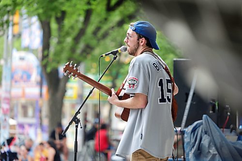 Ruth Bonneville / Free Press
Standup Fringe Stage
Musician Dane Bjornson, with No Metro, a pop/rock late-2000s alternative rock sound, performs on stage at the Cube for the Fringe Wednesday.
July 22nd, 2026
