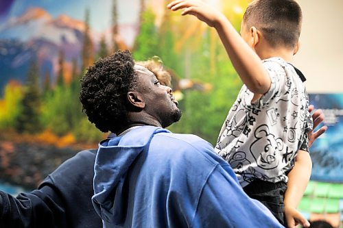 MIKAELA MACKENZIE / FREE PRESS
	
Sam Ayigbe, community education outreach worker, at Inner City Youth Alive vacation bible school day camp on Thursday, July 16, 2026. 

For Zoe story.
Free Press 2026