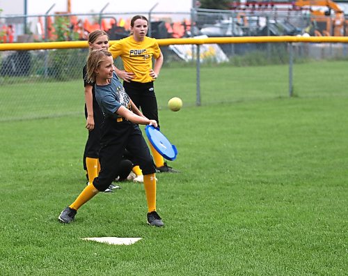 Under-11 AA Westman Power player Lexi McFadden swings at a sponge ball during a fun drill at practice at Steve Clark Field on Tuesday. Brandon is hosting the U11 and U13 AA provincial championships this weekend at Ashley Neufeld Softball Complex. (Perry Bergson/The Brandon Sun)
July 21, 2026